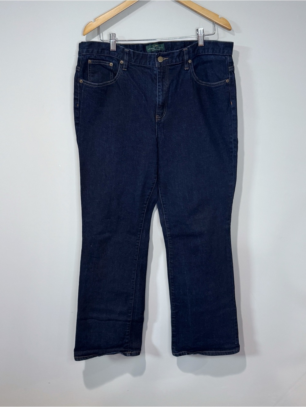 Lauren Ralph Lauren Women’s Classic Bootcut Jeans Dark Wash High Rise Size 16